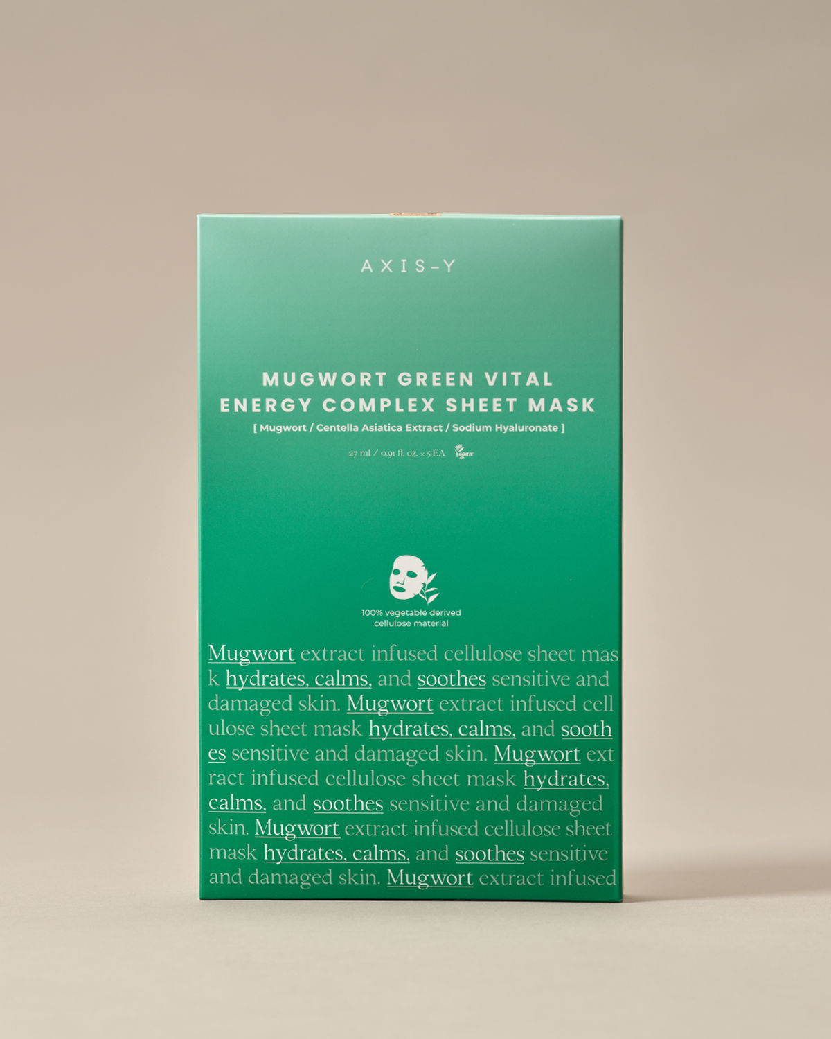 AXIS-Y - Mugwort Green Vital Energy Complex Hydrating and Soothing Sheet Mask