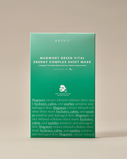 AXIS-Y - Mugwort Green Vital Energy Complex Hydrating and Soothing Sheet Mask