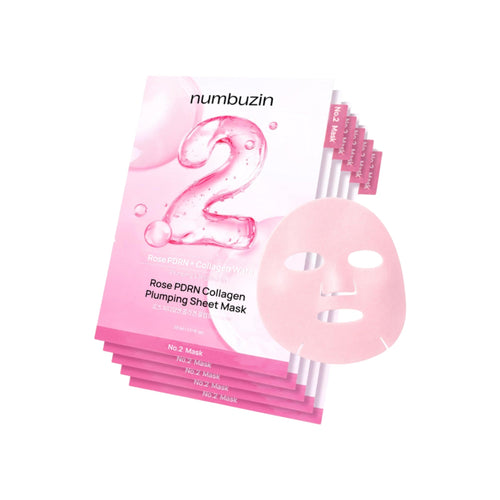 NUMBUZIN - No.2 Rose PDRN Plumping Sheet Mask 5ea