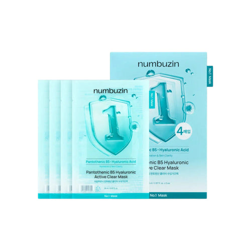 numbuzin No.1 Pantothenic B5 Hyaluronic Active Clear Mask 26ml x 5 Mask