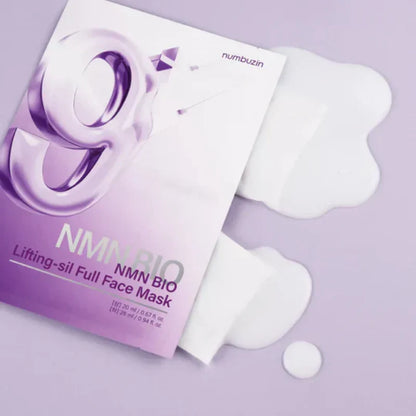 NUMBUZIN No.9 NAD Bio Lifting Full Cover Facial Mask – 4 Masks / Pack
