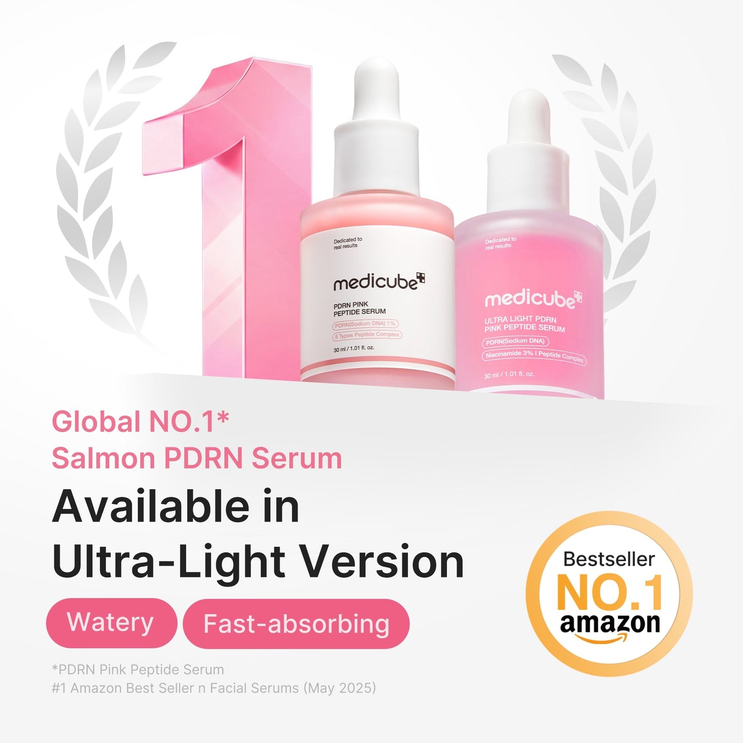 MEDICUBE - PDRN Pink Peptide Serum Ultra Light 30ml