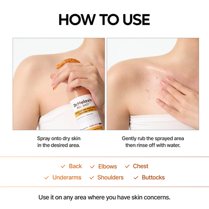 DR MELAXIN - Peel Shot Exfoliating Kojic Acid Turmeric Spray 200ml