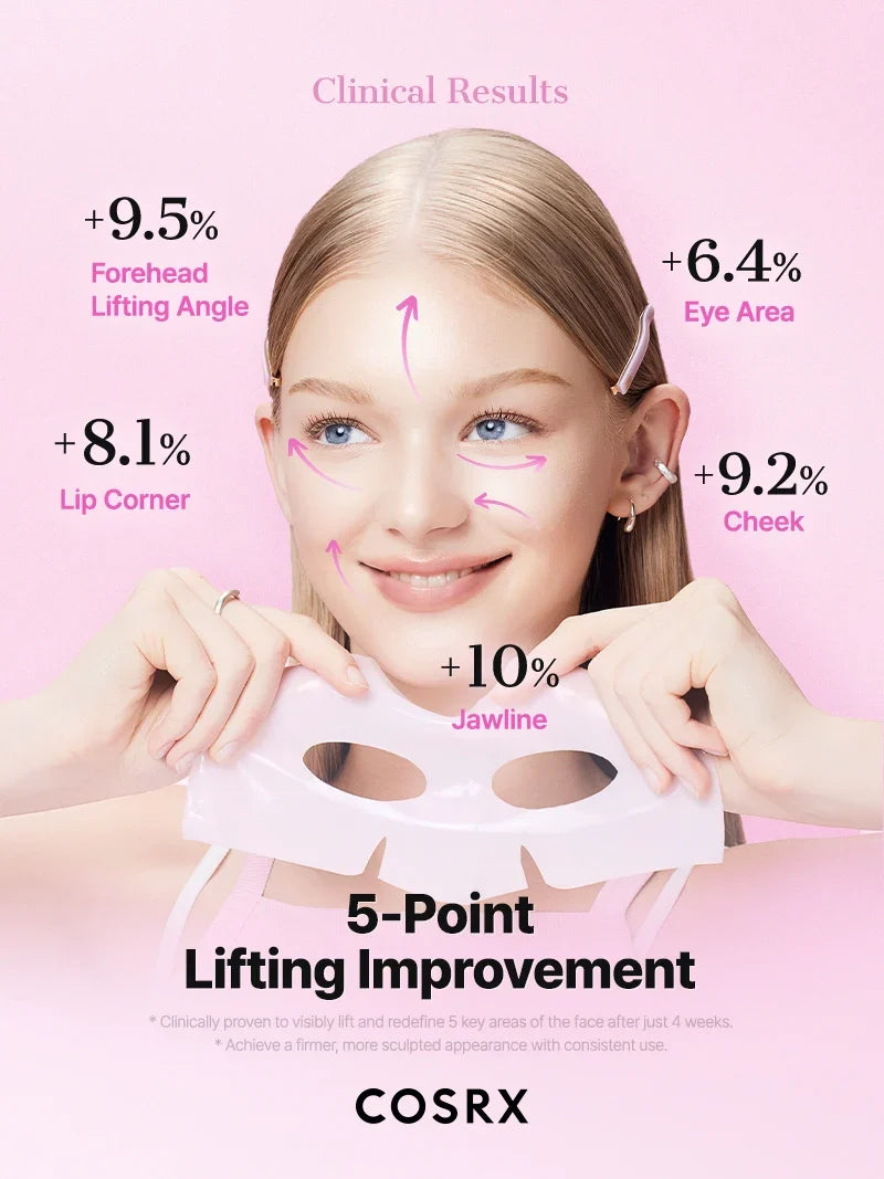 COSRX - The Peptide Collagen Lifting Glow Hydrogel Mask 34g x 3