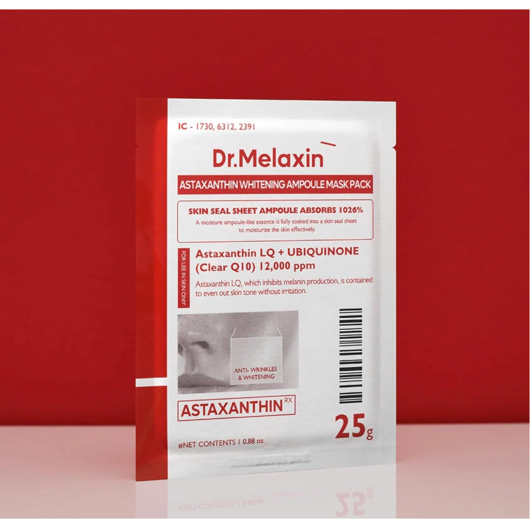 DR MELAXIN - TX-Astaxanthin Brightening Serum Mask 25gX5ea
