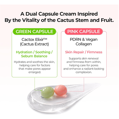 DR MELAXIN - Cactox Pore Relief Dual Capsule Cream 65g