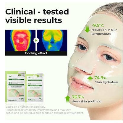 DR MELAXIN - Cactox Pore Relief Jelly Cream Hydrogel Mask 34gX4ea