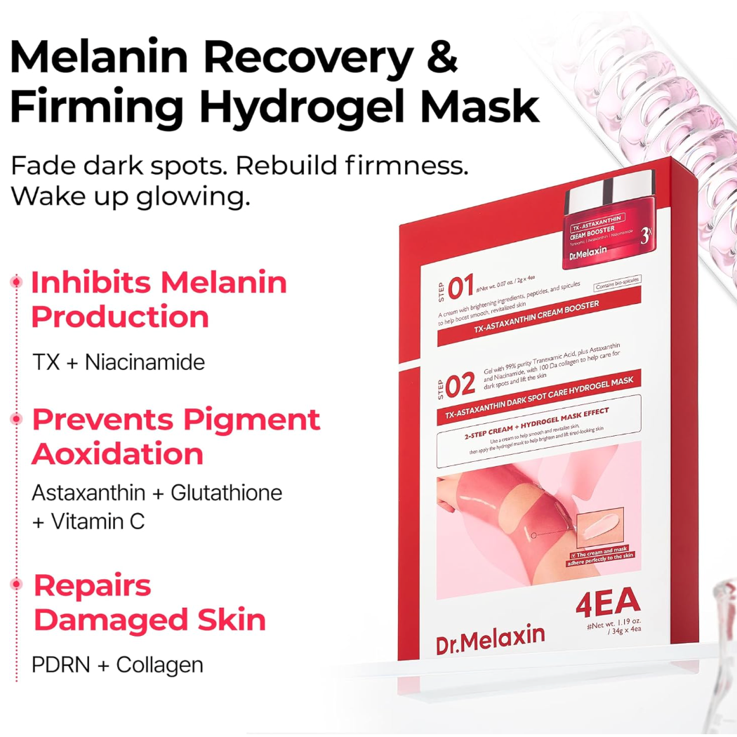 DR MELAXIN - TX-Astaxanthin Dark Spot Care Cream Hydrogel Mask