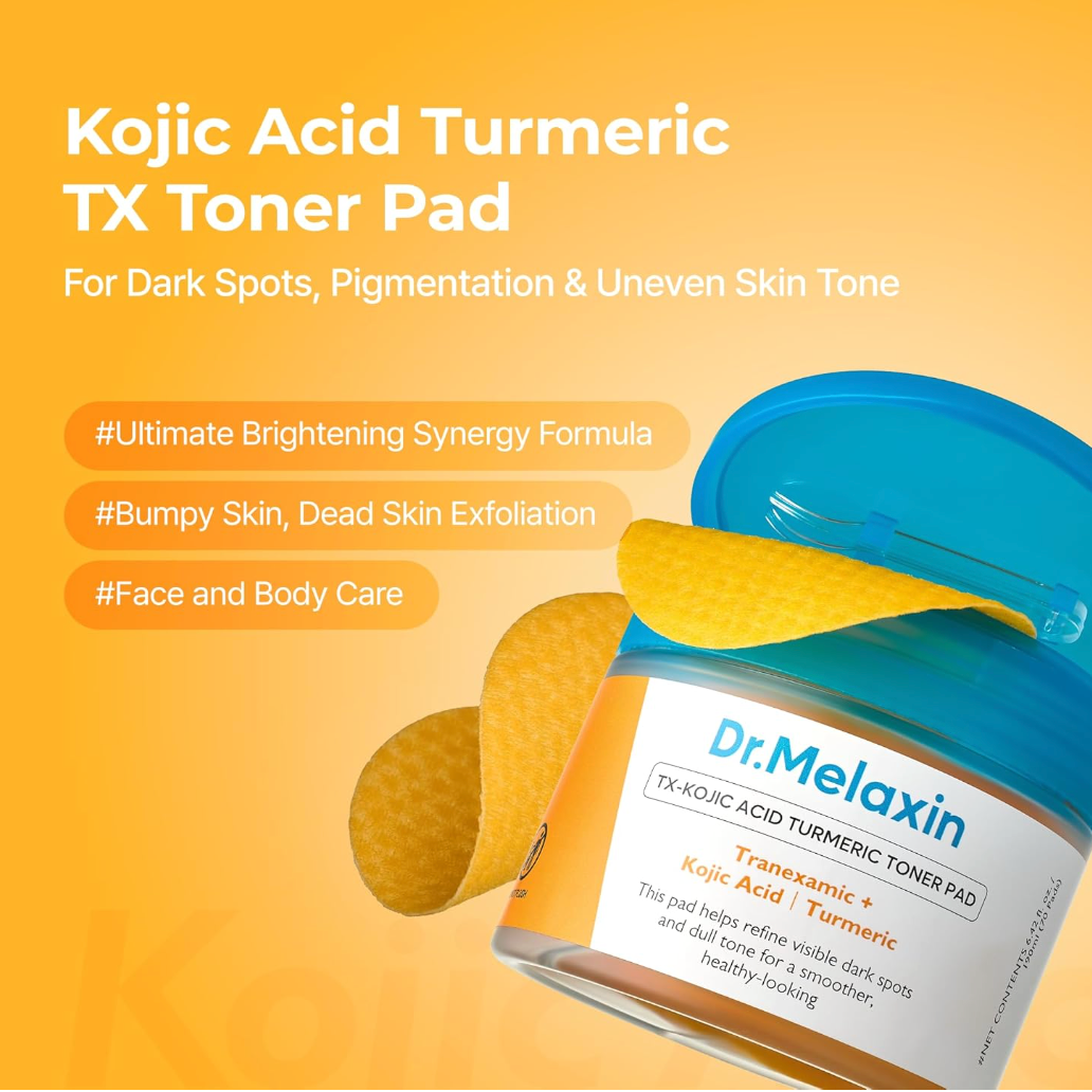DR MELAXIN - TX-Kojic Acid Turmeric Toner Pad 190ml (70pads)