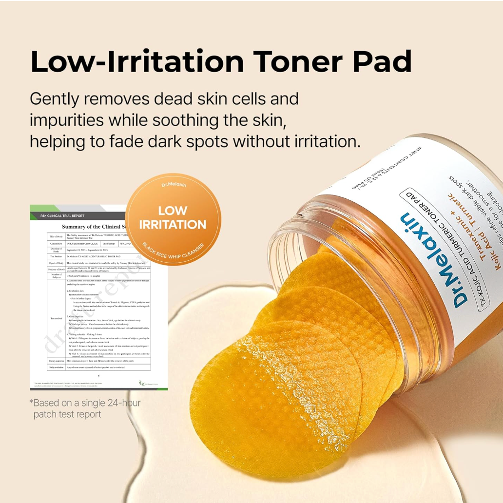 DR MELAXIN - TX-Kojic Acid Turmeric Toner Pad 190ml (70pads)