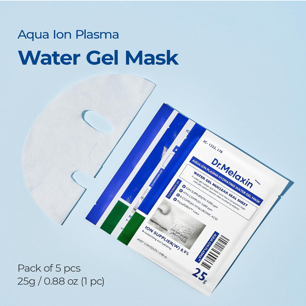 DR MELAXIN - Aqua Ion Plasma Hydrating Water Gel Mask 25gx5ea