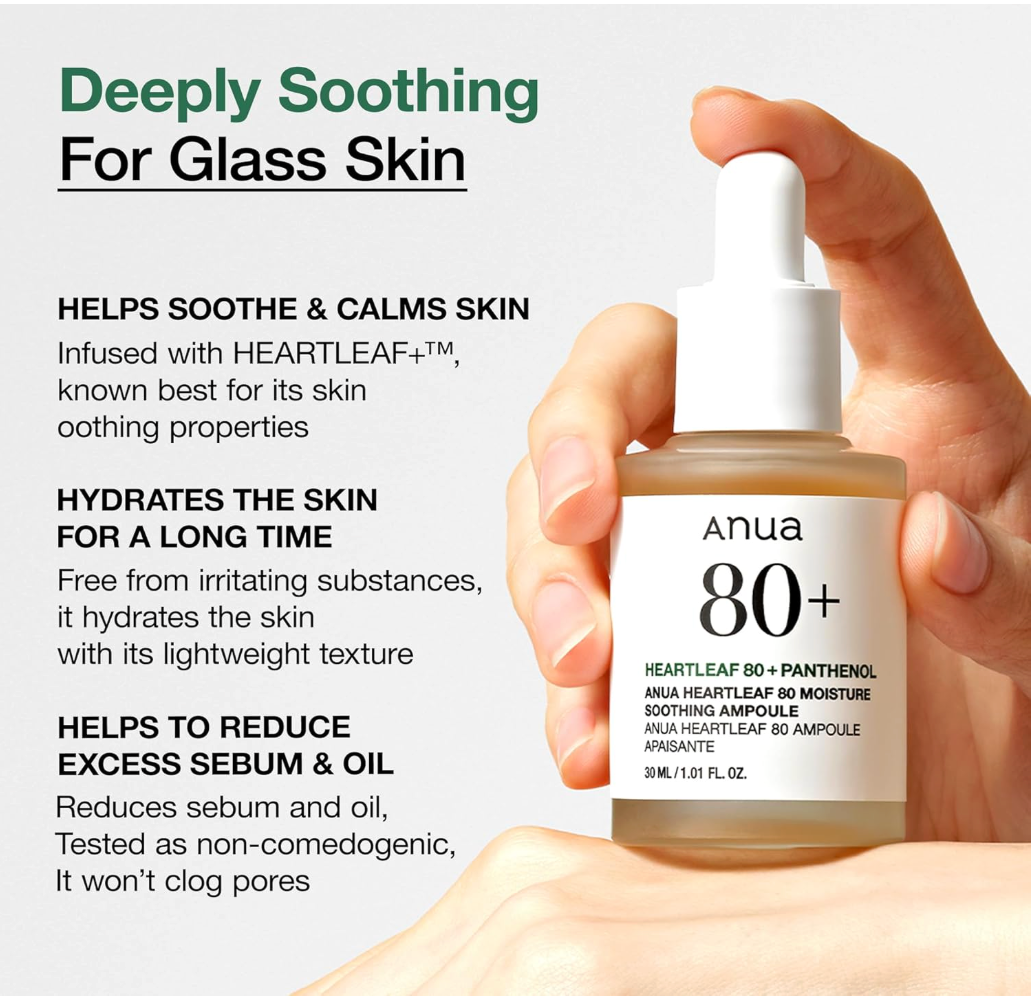 ANUA Heartleaf 80% Moisture Ampoule 30ml