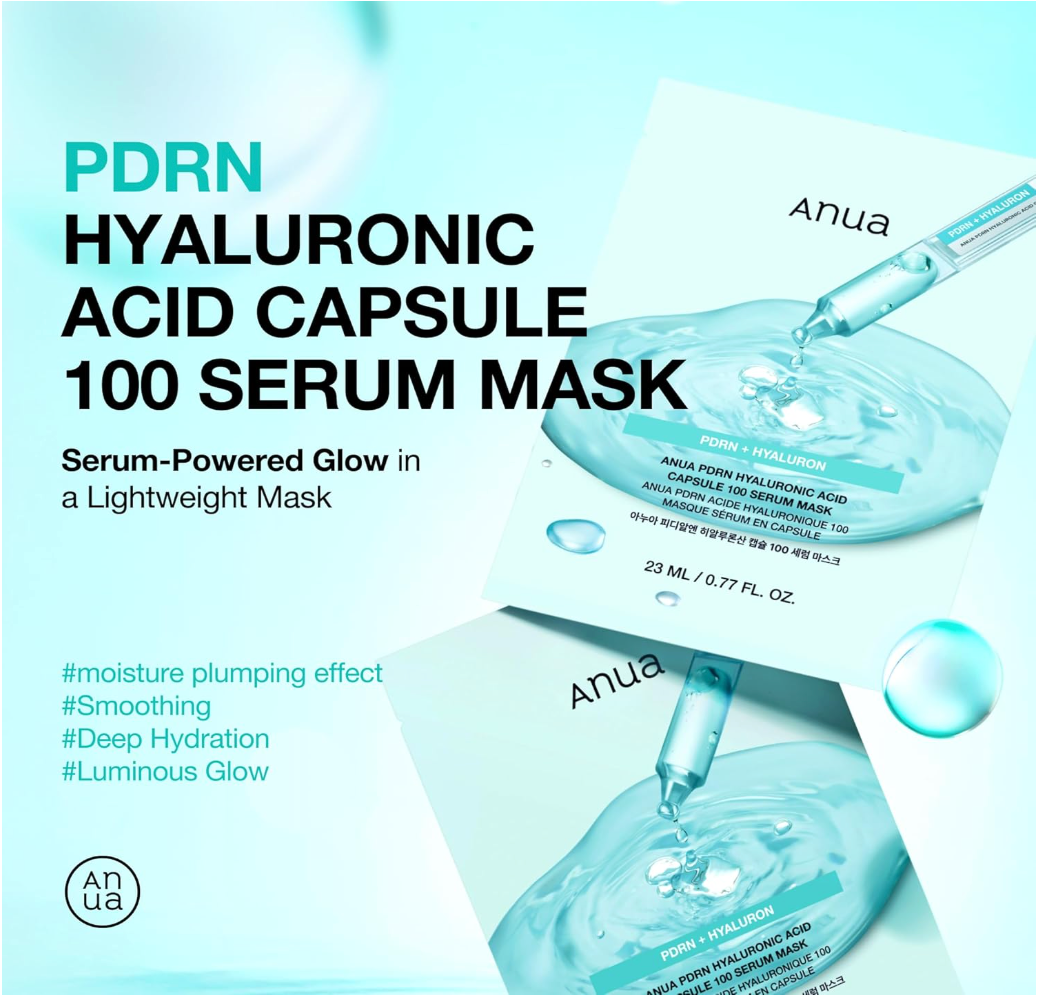 ANUA PDRN Hyaluronic Acid Capsule 100 Serum Mask 23mlx10ea