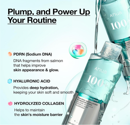 ANUA - PDRN 100 Hyaluronic Acid Booster Toner 250ml