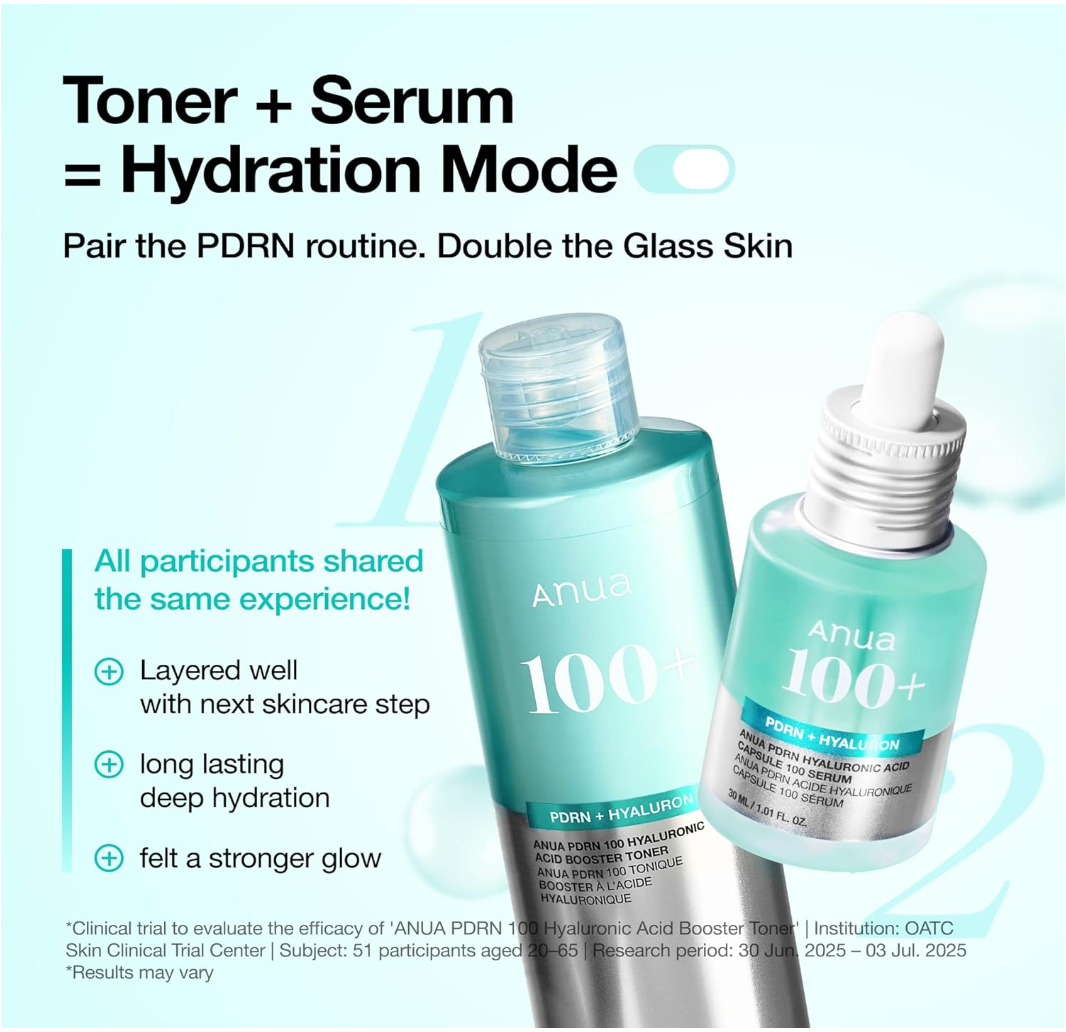 ANUA - PDRN 100 Hyaluronic Acid Booster Toner 250ml