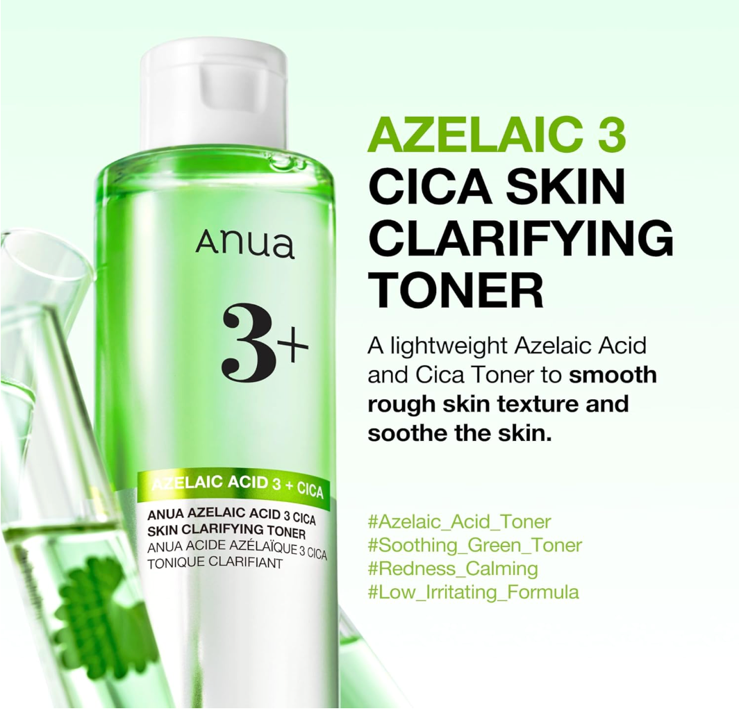 ANUA - Azelaic Acid + Cica Skin Clarifying Toner 250ml