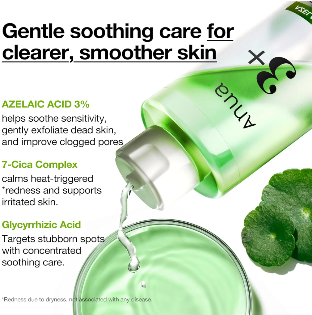 ANUA - Azelaic Acid + Cica Skin Clarifying Toner 250ml
