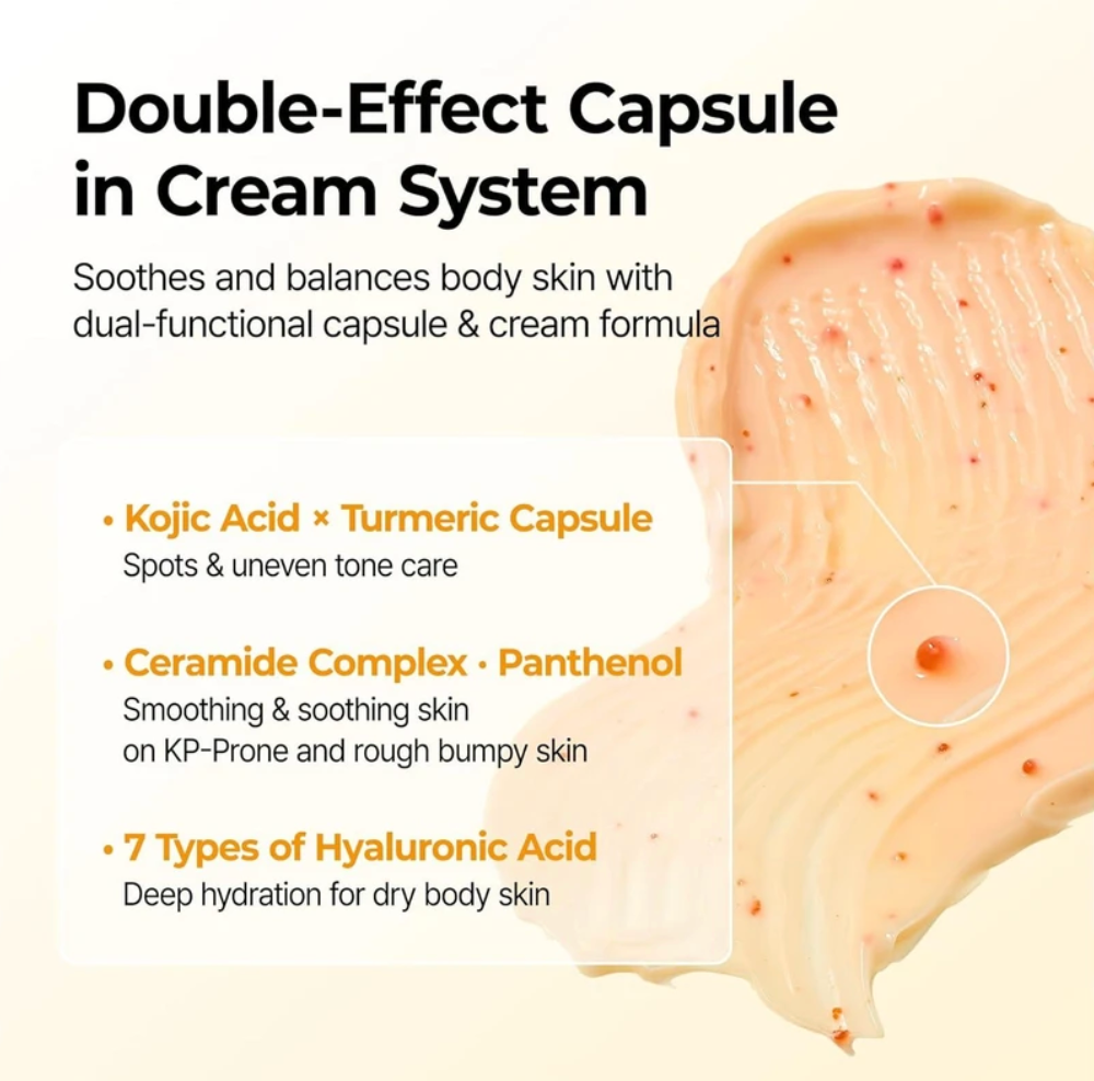 DR MELAXIN - Kojic Acid Turmeric Capsule Body Cream 200g