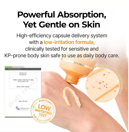 DR MELAXIN - Kojic Acid Turmeric Capsule Body Cream 200g