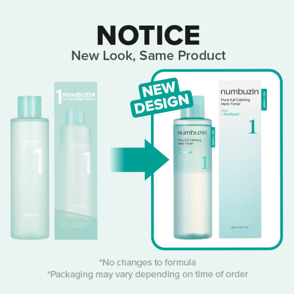 numbuzin No.1 Pure-Full Calming Herb Toner 300ml