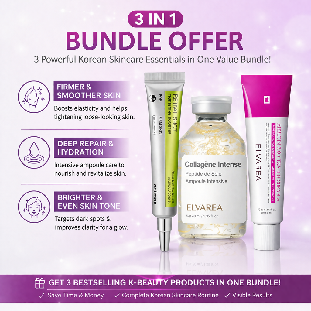 Elvarea 3-in-1 Skincare Bundle – Firm, Bright & Hydrate