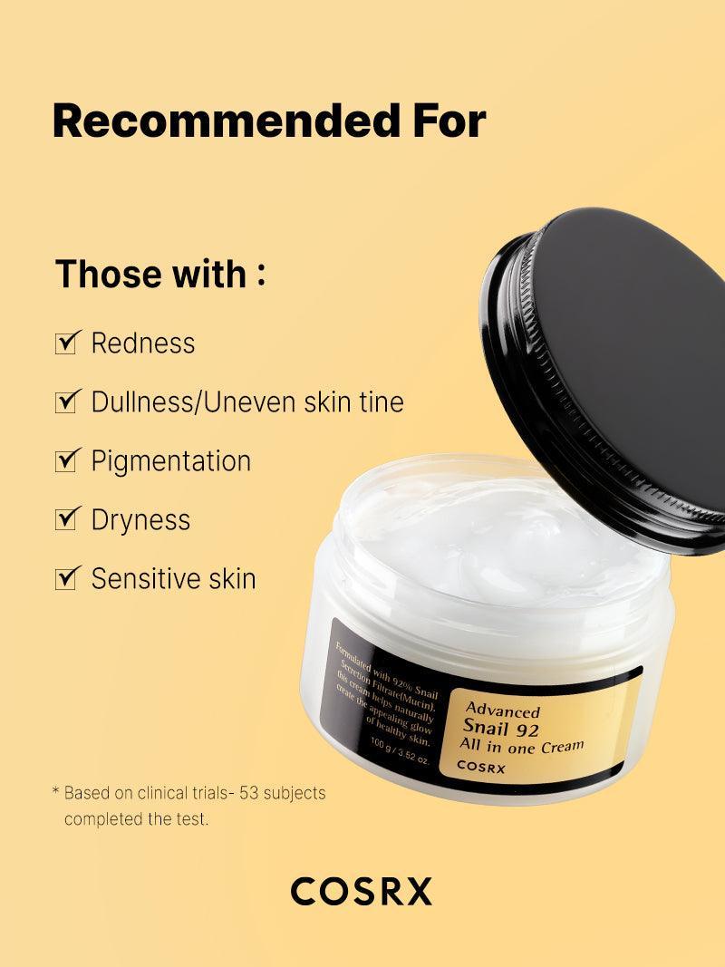 COSRX - Advanced Snail 92 All In One Cream - Tube 100g
