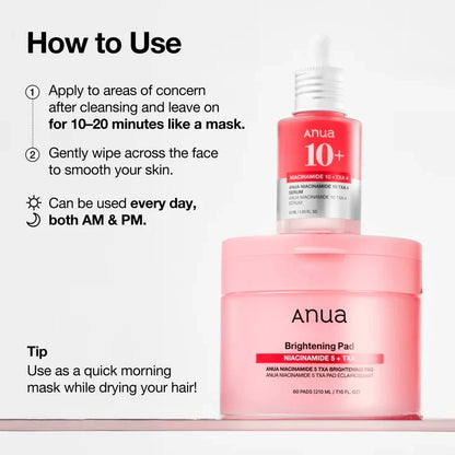 ANUA Niacinamide 5 TXA Brightening Pad 210ml (60 pad)