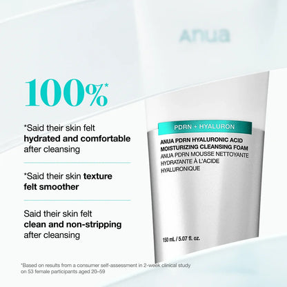 ANUA - PDRN Hyaluronic Acid Moisturizing Cleansing Foam