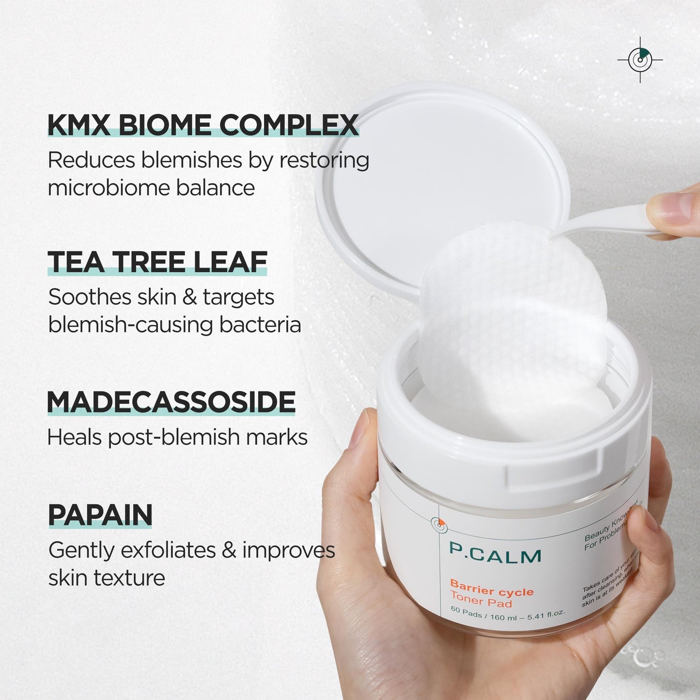 P.CALM - Barrier cycle Toner Pad 160ml (60EA)