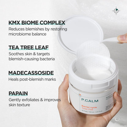 P.CALM - Barrier cycle Toner Pad 160ml (60EA)