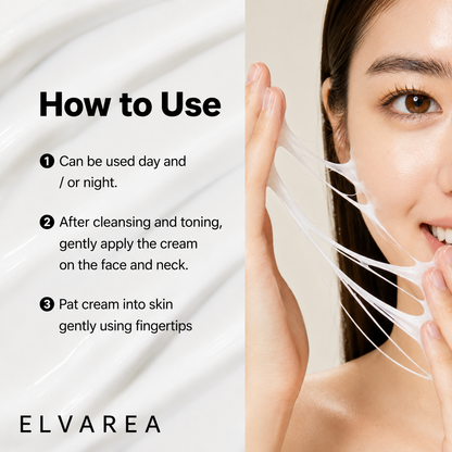 ELVAREA Snail 92 Moisturizing Cream | Brightening & Repair Formula