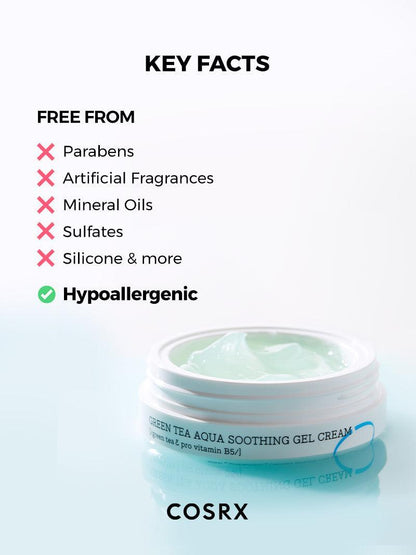 COSRX - Hydrium Green Tea Aqua Soothing Gel Cream 50 ml