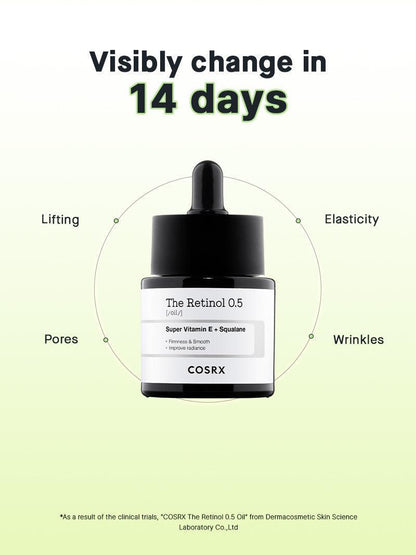 COSRX - The Retinol 0.5 Oil 20ml